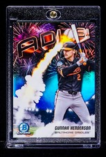 Gunnar Henderson RARE REFRACTOR COLORBLAST PRIZM INVESTMENT CARD Orioles SSP