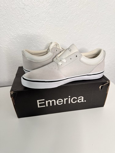 Emerica Men's Alcove Cupsole Low Top Skate Shoes Size 8 White/Cream Color NIB - Picture 5 of 10