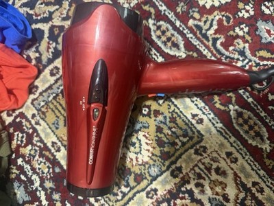 Conair Pro Shine Standard Hair Dryer Red 2 Speeds 3 Heat Settings Cool Shot