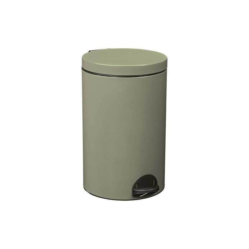 Poubelle Rossignol Elora 20L gris vert 90246 pour tri sélectif compact