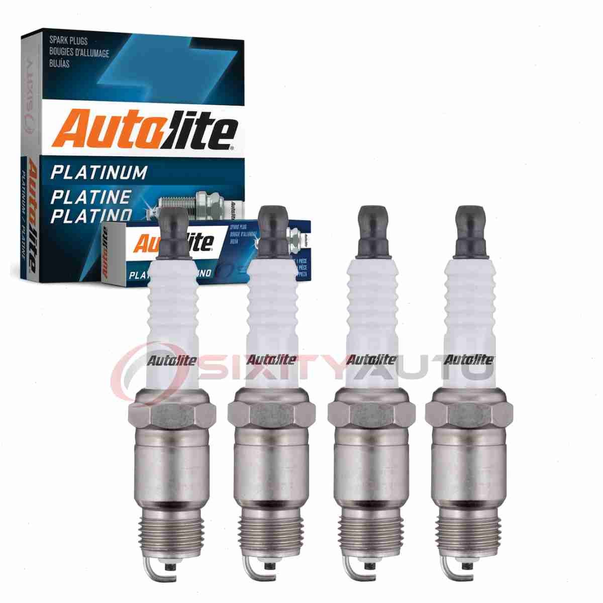 4 pc Autolite Platinum Spark Plugs for 1983-1984 GMC S15 Jimmy 2.0L L4 uy