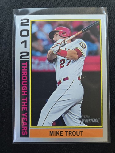 2025 Topps Heritage Through the Years Mike Trout Angels