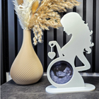 ltrasound Baby Scan Photo Frame Pregnant Woman Silhouette Nursery Gift