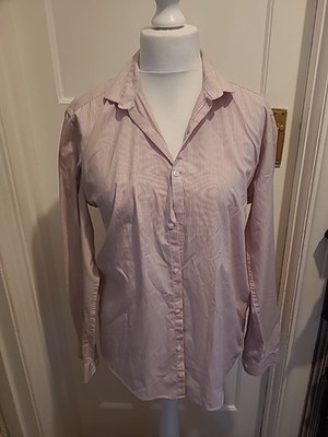 Herren Hemd rosa/weiß gestreift 16'' Kragen Slim Fit