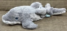Zoo Friends DOLPHIN MOM with BABY attached Plush Stuffed Animal by Aqua De Mar