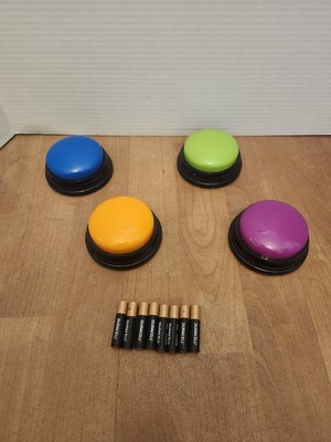 Learning Resources Multi-Colored Answer Buzzers Ages 3+ Set of 4 with batteries