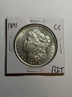 1891 CC Spitting Eagle Carson City Morgan Silver Dollar $1 UNC Detail