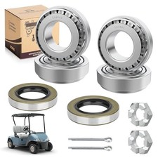 Golf Cart Front Wheel Hub Bearings  Oil Seals Kits for EZGO TXT 1976-up,