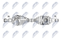 Nty NPW-ME-055 Antriebswelle Vorne Links FüR MERCEDES-BENZ