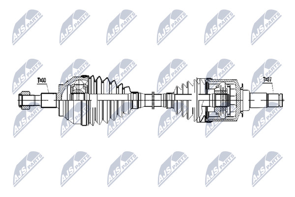 Nty NPW-ME-055 Antriebswelle Vorne Links FüR MERCEDES-BENZ-image