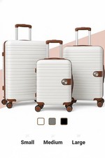 3-Piece Hardshell Luggage Set Spinner Wheels TSA Lock Carry-On 20” 24” 28