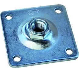 PIASTRE PER CARDINI DA AVVITARE FORO FEMMINA 24 MM 120X120 MM 5 PZ