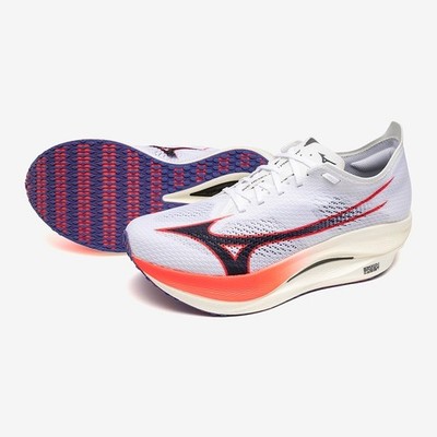 MIZUNO Wave Rebellion Pro LOW U1GD2540 11 White Navy Pink Width 2E Running Shoes