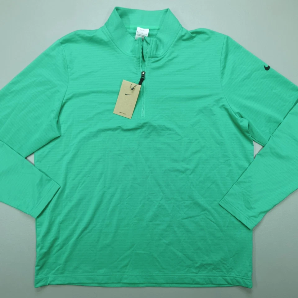 Camiseta de golf Nike Victory Dri-Fit 1/4 cremallera para hombre talla XL pulóver verde manga larga Foto 3 de 4