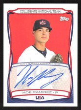 2010 TOPPS USA BASEBALL NOE RAMIREZ A-37 MINT AUTOGRAPH BASEBALL