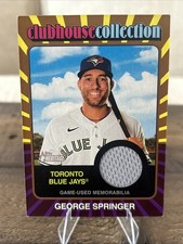 2024 Topps Heritage High - Clubhouse Collection Relics Gold #/99 George Springer