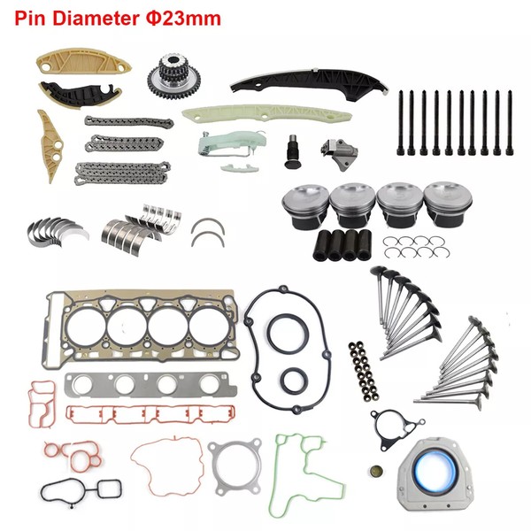 FüR Audi VW Skoda 2.0 TSI CAE CCZ ÜBerholung Ventile Kolben Reparatursatz Ø23Mm-image