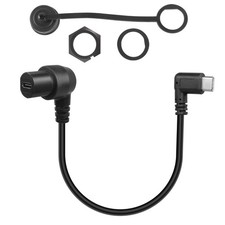 90 Degree Angle USB C Flush Panel Mount Cable 2.0 Female Male Waterproof 30cm