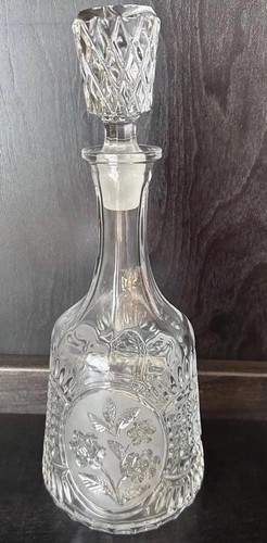 Vtg Zajecar Decanter 24% Lead CrystalYugoslavia Stopper Mid Century MCM Barware