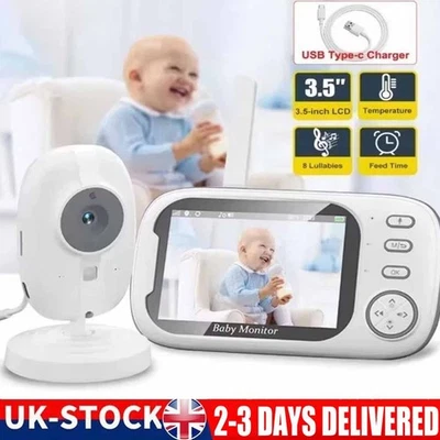 3.5″ Wireless Baby Monitor with Camera LCD, 2-Way Talk, IR Night Vision