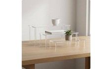 Three-Tier Organizer Transparent Acrylic Desktop Shelf Layered for Office Desk