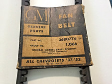Nos Chevrolet Fan Belt 1937 - 1942 1948 1949 1950 1951 1952 Trucks 1953 1954