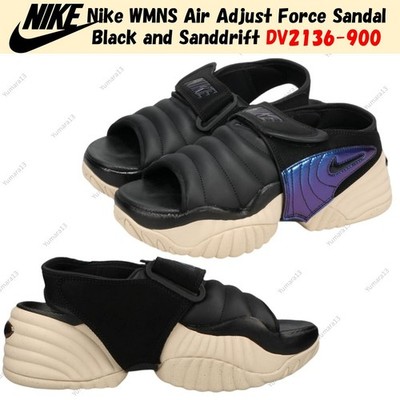 Nike WMNS Air Adjust Force Sandal Black and Sanddrift DV2136-900 Women's Size