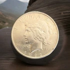 90% Silver 1922 Peace Dollar Au/Bu Mint Luster, Good Eye Appeal, Believed UNC.