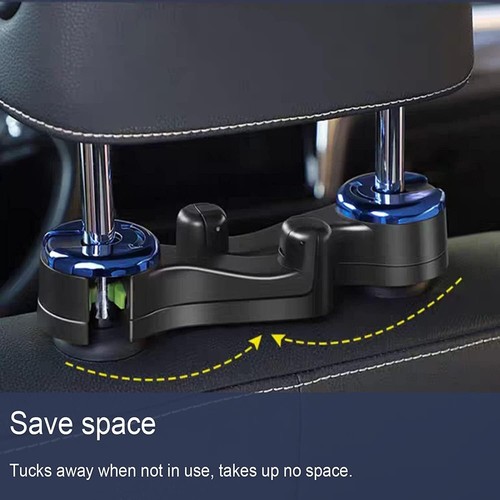 Soporte de montaje de gancho para asiento trasero de coche portátil de alta calidad para teléfono móvil - 2 en 1 - Imagen 5 de 6