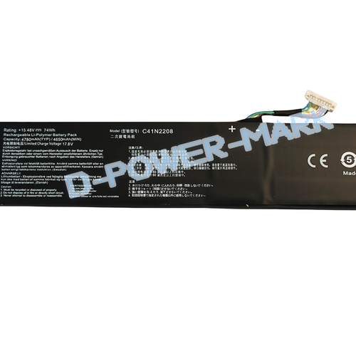 Batterie NEUVE 15.48V 74Wh 4780mAh C41N2208 pour Asus RC71L Gaming série portable - Photo 3/5