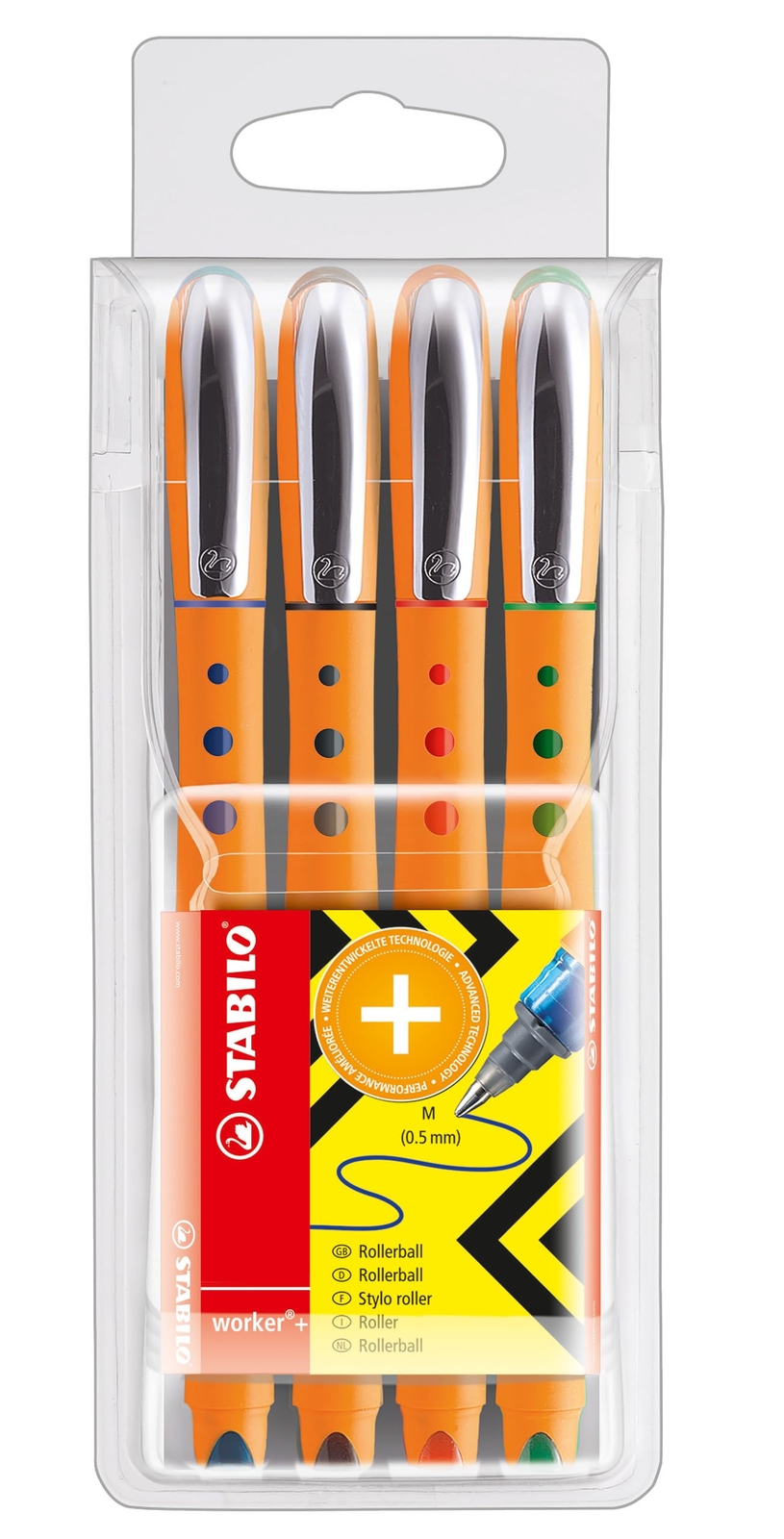STABILO Worker Fine 4er Etui NUOVO