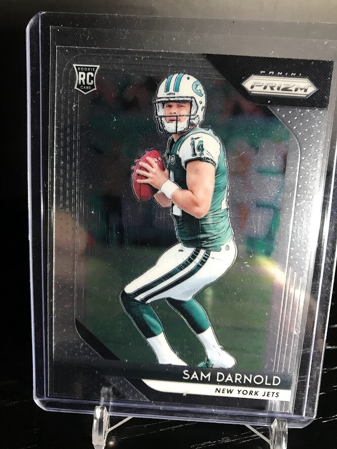 2018 Panini Prizm SAM DARNOLD Base ROOKIE RC #203 MINT JETS PANTHERS