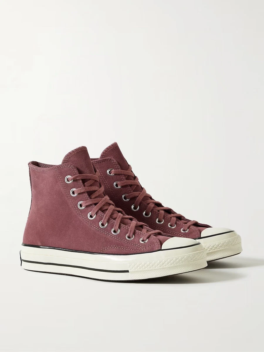 Converse Chuck Taylor 70 HI Saddle Egret Black Mens US Suede