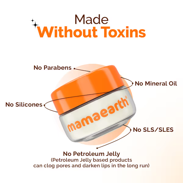 mamaearth lip balm vitamin c Mamaearth Vitamin C Moisture Therapy Lip Balm SPF 50 with Vitamin C &  Honey- 15g