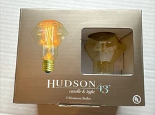 Hudson 43 Candle And Light Bulbs Amber New