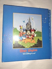Magic Kingdom Walt Disney World 3 Ring Photo Album Binder Vintage 1990s RARE