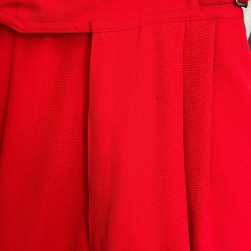 KANSAI YAMAMOTO Vintage 80s Red Pants New Wave Ribcage Baggy Designer Size 25 - Picture 13 of 15