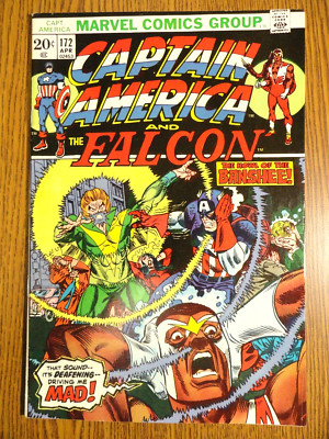 Captain America Nr. 172 Banshee Cover X-Men Key Fine+ 1. Print Falcon Marvel MCU
