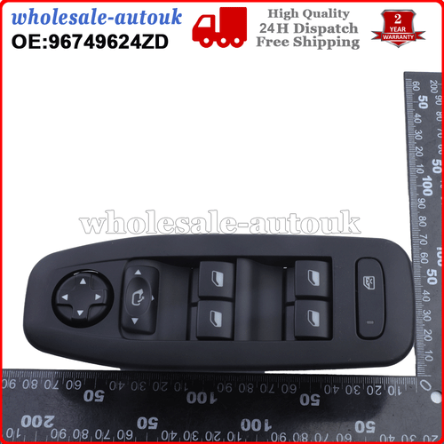 Electric Window Switch For Peugeot 208 2008 13-19 1.6HDI 5 Door 96749624ZD - Picture 2 of 8