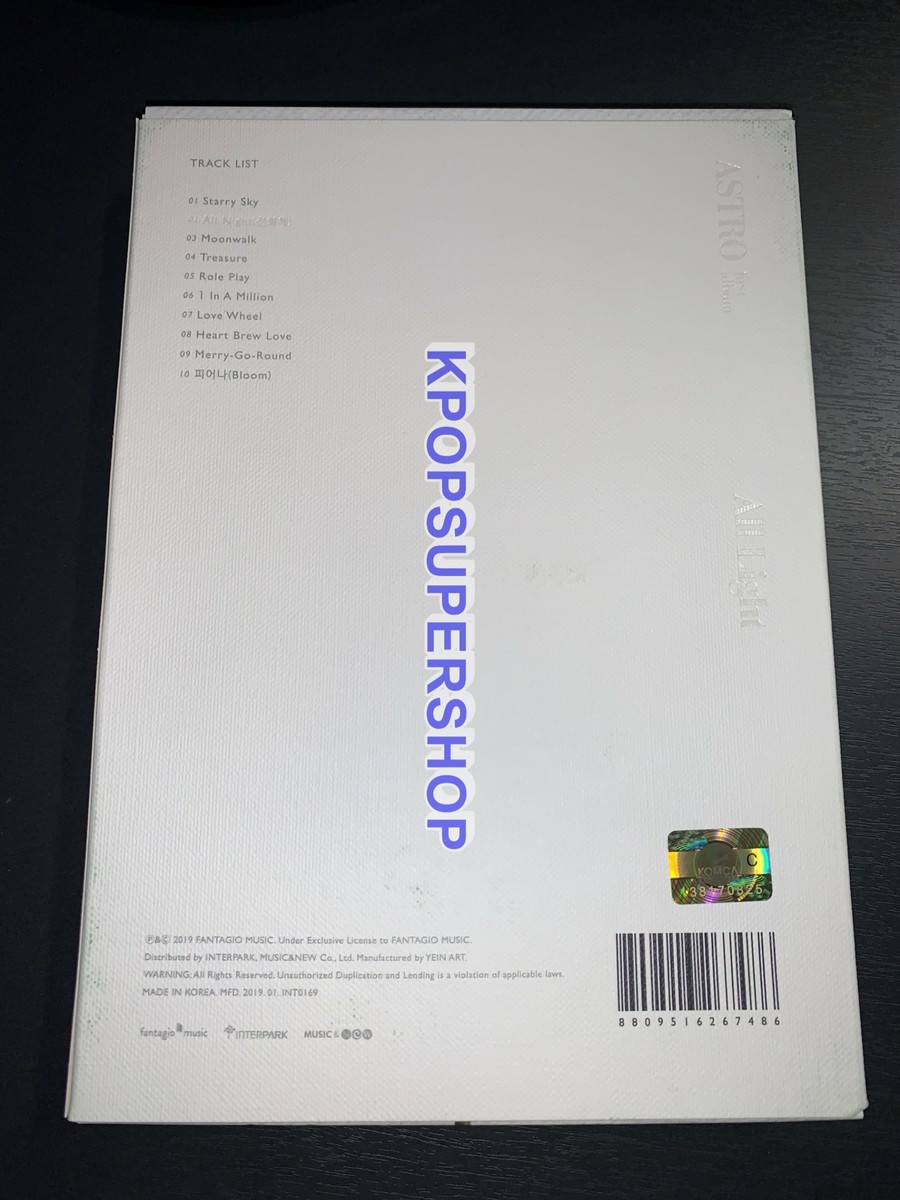 Astro The First Album All Light CD Great 1st White JinJin MJ