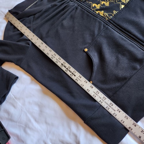Baby Phat Vintage Y2K Black Gold Printed Cats Big 3X Full-zip Long Sleeve Jacket - Picture 7 of 9