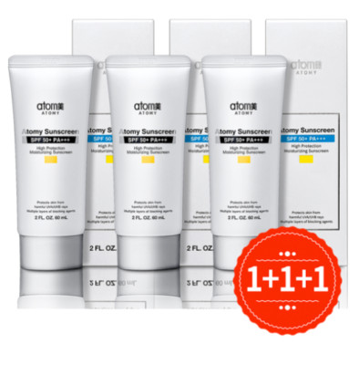 [NEW] 3 PACK - ATOMY Sunscreen Broad Spectrum SPF50+ PA+++ 60ml Beige ( 1+1+1 )