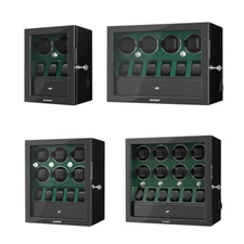 Automatic 2/4/6/8 Watch Winder Box+3/5/6 Display Storage Case Jewelry Drawer LED