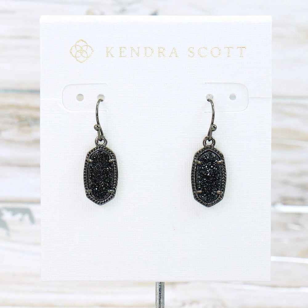 Gunmetal kendra shop scott earrings
