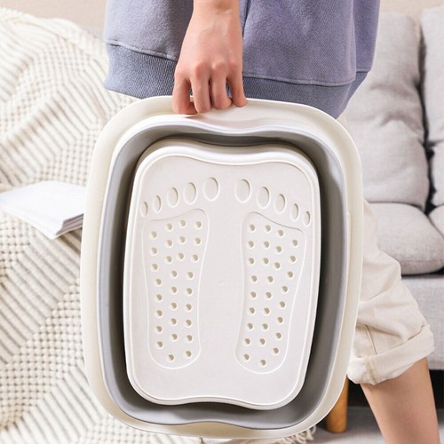 Collapsible Foot Bath Basin Foot Soak Tub Foot Spa Bucket w/ Massage Acupoint ; - Picture 10 of 12