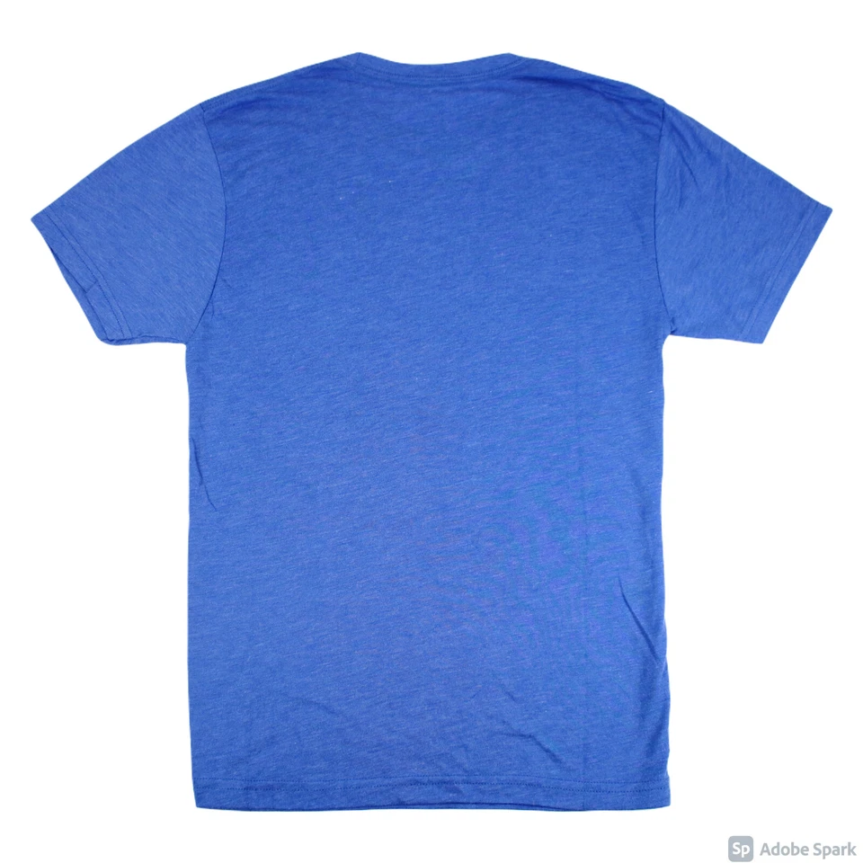 NEW Chicago Cubs Majestic Threads 2016 World Series Vintage Party T-shirt BLUE - Image 3 of 4