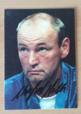 Autogrammkarte Manfred Wolke -Olympiasieger-Boxtrainer original signiert