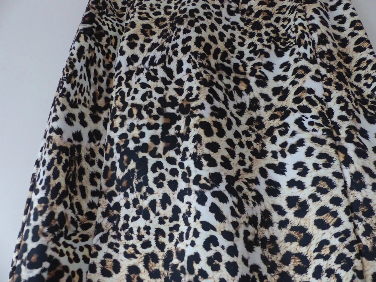 Brand New M S Midi Skirt in Leopard Print Size UK 10 Regular eBay