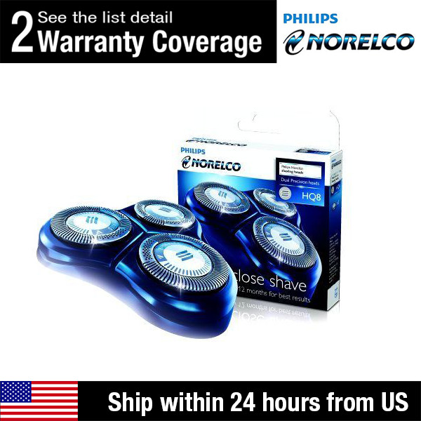 3 HQ8 Philips Replacement Heads for Philips Norelco Aquatec Shavers DualPrecis