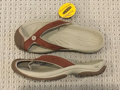 WOMENS KEEN WAIMEA TG SANDALS IN SORREL/TAUPE SIZE 9 BRAND NEW